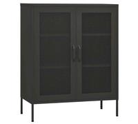 Heofavd Armoire de rangement anthracite en acier 80 x 35 x 101,5 cm Buffet