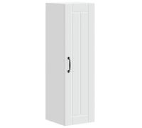Heofavd Façade de lave-vaisselle Lucca - Blanc - 30 x 31 x 100 cm - En bois - Meuble mural de cuisine - Design moderne pour cuisines encastrées - Couvercle robuste pour lave-vaisselle et armoires de