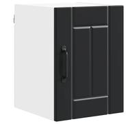 Heofavd Front de lave-vaisselle Lucca noir 30 x 31 x 40 cm - Façade de cuisine moderne en bois pour lave-vaisselle encastrable - Façade robuste pour des lignes de cuisine intemporelles