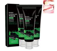 heofonm Bamboo Charcoal Deep Toothpaste, Clean White Toothpaste, Bamboo Charcoal Toothpastes (3pcs)