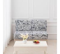 Heonsye Housses De Coussin Très Extensibles pour Caravane,Housse Siege Camping Car Jacquard Housse Banquette Camping Car avec 2 Courroies,Couverture De Coussin De Remplacement pour Canapé(C)