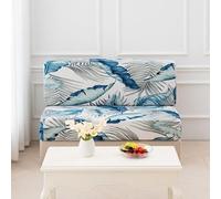 Heonsye Housses De Coussin Très Extensibles pour Caravane,Housse Siege Camping Car Jacquard Housse Banquette Camping Car avec 2 Courroies,Couverture De Coussin De Remplacement pour Canapé(G)