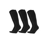 HeOTER Lot de 3 paires de chaussettes longues respirantes pour course à pied au-dessus du genou