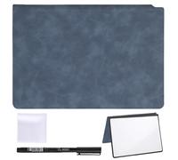 HEOUCH Petit Tableau Blanc, Non Magnétique, Effaçable, Mini Ardoise Blanche, Cahier Portable, écriture Recto Verso, avec Marqueur et Chiffon, pour Adapté à Maison, Bureau, L'école