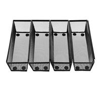 Heozhuyi Lot de 4 range-couverts pour tiroirs, organiseurs de cuisine, organiseurs de tiroir de cuisine, organiseur, rangement avec côtés imbriqués pour couverts, cosmétiques, fournitures de bureau