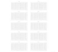 Hepa Filte pour Cecotec 999 XTreme Robot Aspirateur Kit de Filtres Pièces de Rechange Kit Accessoires (Lot de 10)