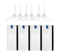 Hepa Filtre Brosse latérale pour ISWEEP X3 / Puppyoo R30 / Airbot A500 / pour robot aspirateur Moneual Mbot 900 - Lot de 10 pièces