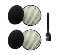 Hepa Lot de 2 filtres compatibles avec Iris Ohyama Scd-120p Scd-181p Scd-121p Scd-184p avec éléments éponge d'échappement et brosse d'entretien