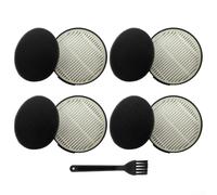 Hepa Lot de 4 filtres compatibles avec Iris Ohyama Scd-120p Scd-181p Scd-121p Scd-184p avec éléments éponge d'échappement et brosse d'entretien