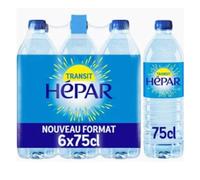 HEPAR Eau minérale naturelle riche en magnésium 6 x 75 cl
