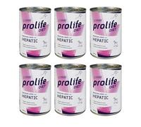 Hepatic 6 x 400 g prolife dog emballage économie boite chien nourriture en conserve