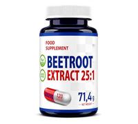 Hepatica Extrait de Betterave 12.500 mg Équivalent | Extrait 25:1 500 mg Beta Vulgaris | 120 Gélules Véganes | GMP & laboratoire indépendant