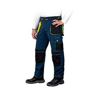 hépatique & Hollman LH-FMN-T_GBY52 Pantalon de protection Bleu/noir/jaune Taille 52