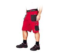 hépatique & Hollman LH-FMN-TS_CBSS Pantalon de protection court, rouge/noir/gris, taille S