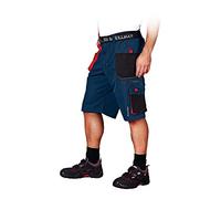 hépatique & Hollman LH-FMN-TS_GBCXL Pantalon de protection court, bleu foncé/noir/rouge, XL