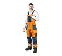 hépatique & Hollman LH-FMNX-B_PGS56 Pantalon de protection Cote de Travail pour homme Orange/bleu foncé Taille 56