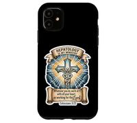 Hépatologue chrétien Hépatologie is My Ministtry Doctor God Coque pour iPhone 11