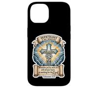 Hépatologue chrétien Hépatologie is My Ministtry Doctor God Coque pour iPhone 14