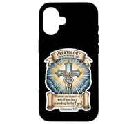 Hépatologue chrétien Hépatologie is My Ministtry Doctor God Coque pour iPhone 16