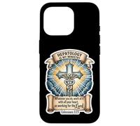 Hépatologue chrétien Hépatologie is My Ministtry Doctor God Coque pour iPhone 16 Pro