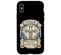 Hépatologue chrétien Hépatologie is My Ministtry Doctor God Coque pour iPhone X/XS