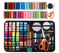HEPAZ Set de Couture Premium 200pcs - Accessoires de Couture Avec Étui de Transport, Kit Universel Pour Maison et Voyage, Utilisation d'Urgence (Noir)