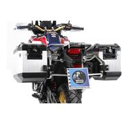 HEPCO - BECKER Case carrier Cutout incl. Xplorer case CRF 1000 Africa Twin Bj.2016-2017, case silver, argent