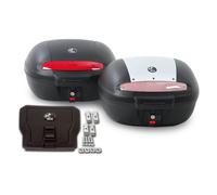 HEPCO - BECKER Journey Topcase 50, noir, plaque d’incl. pour d’autres transporteurs, noir