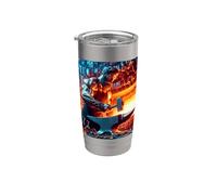 Hephaestus Dieu grec du feu - Artisanat - Forge Gobelet isotherme en acier inoxydable double paroi