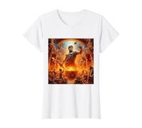Hephaestus Dieu Grec du feu - Artisanat - Forge T-Shirt Graphique avec Valeur, Femme, Blanc, S