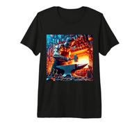 Hephaestus Dieu Grec du feu - Artisanat - Forge T-Shirt Haut de Gamme
