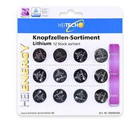 hepoluz 04000384 - Assortiment Pile bouton au lithium (12 et)