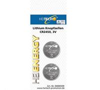 Hepoluz 2 Piles Bouton au Lithium CR2450, référence : 04000509Piles 3V