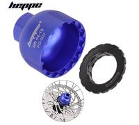 HEPPE - anneau de verrouillage central pour frein à disque de vélo, outil d'installation et de retrait, dissolvant de verrouillage ouble usage pour verrouillage SHIMANO BB52 FC-007