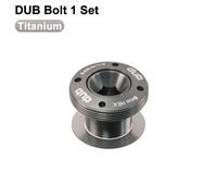 Heppe-Capuchon De Bras De Manivelle De Vélo,Couvercle De Manivelle Dub Pour Sram Nx,Gx,Force,Xx1,Axs,Vis De Pédalier,2,2 De Manivelle S233,Vis De Verrouillage -1 Set Titanium