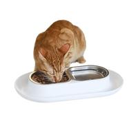 Hepper NomNom - Gamelles surélevées Anti-déversement pour la Nourriture et l'eau - Gamelle pour Chat en Relief + gamelles surélevées pour Chat : Une gamelle sûre pour Chats désordonnés - Gamelle en