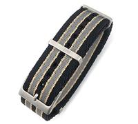 HEPUP Bracelet de montre en nylon Nato 20 mm 21 mm spécial pour montre Omega Seamaster 007 Commander James Bond en toile souple, 20 mm, Agate