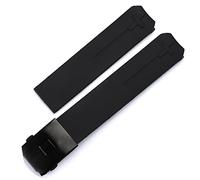 HEPUP Pour Tissot T-TOUCH T013 T047 20mm Bracelet de montre en silicone souple et caoutchouc Orange Noir Sport Étanche Bracelet T091 T013420A, 20 mm, Agate