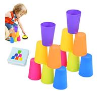 HEPVET Tasses Rapides - Jeux de Tasses Rapides drôles pour Les Tasses de Piles Volantes intellectuelles pour Enfants - Jeu Speed Cup pour Jeu de gobelets empilables interactif Parent-Enfant