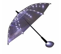 HEPYLAIFU Parapluie Transparent Parapluie Photo Studio Lumineux LED avec Lampe Torche, Cadeaux de noël d'anniversaire de fête (Color : W, Size : 23)