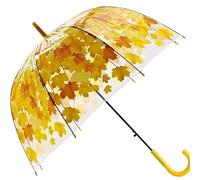 HEPYLAIFU Parapluie Transparent Parapluie Transparent Forme Feuille d'érable, Long Manche, Adorable Cadeau Pluie Brillance for Noël (Color : Y, Size : 1_M)