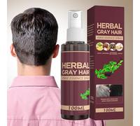 Her-bal Gray Hair Spray, Haarverdunking Conditioner, Her-bal Hair Spray, Kräuter Haarfarbespray, Graues Haar Reverse Kräuter Essenz Sp-ray, Nahrhafte Pflegespray Für Frauen Und Männer