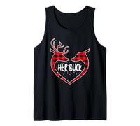 Her Buck His Doe Reindeer Christmas Assorti Couples Christmas Débardeur