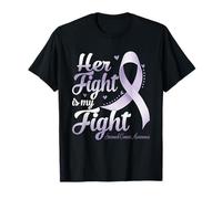 Her Fight is My Fight Estomach Cancer Awareness Warrior T-Shirt