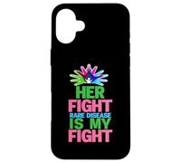 Her Fight is My Fight Rare Disease - Journée des Maladies rares 2026 Coque pour iPhone 16 Plus