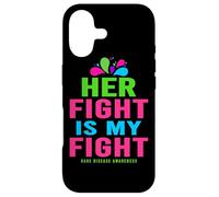 Her Fight is My Fight Rare Disease - Journée des Maladies rares 2026 Coque pour iPhone 17