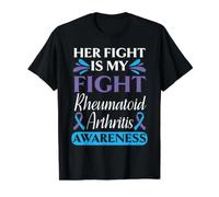 « Her Fight is My Fight » - Sensibilisation à la polyarthrite rhumatoïde T-Shirt Graphique avec Valeur