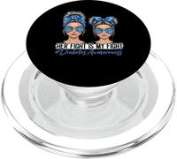 Her Fight is My Fight Type 1 Diabetes Awareness PopSockets PopGrip pour MagSafe