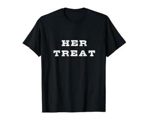 Her Treat: Idées Cadeaux Assorties pour Couple d'halloween T-Shirt Graphique avec Valeur
