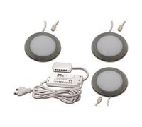 hera Hera LED Spot encastrable lot de 3 blanc chaud aspect inox Quantité:1